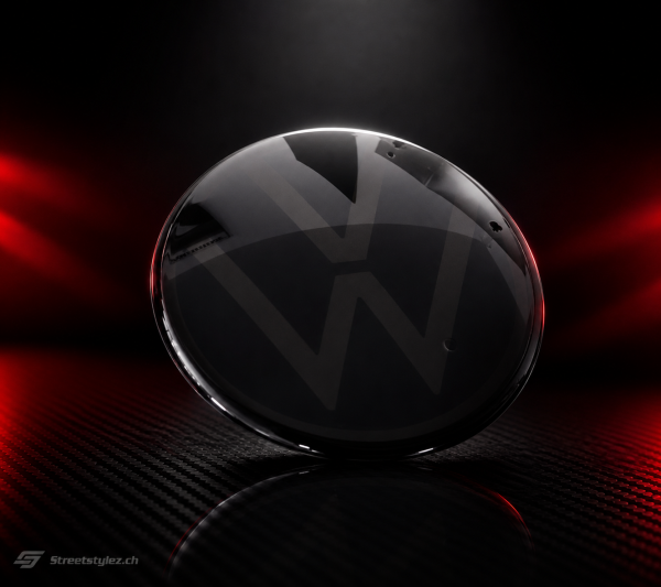 VW Polo 6 AW ACC Front Emblem getönt schwarz Streetstylez